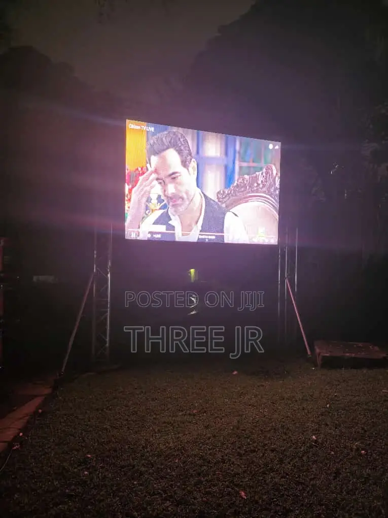 Set Up of Led Panels on Goal Post Truss Available for Hire