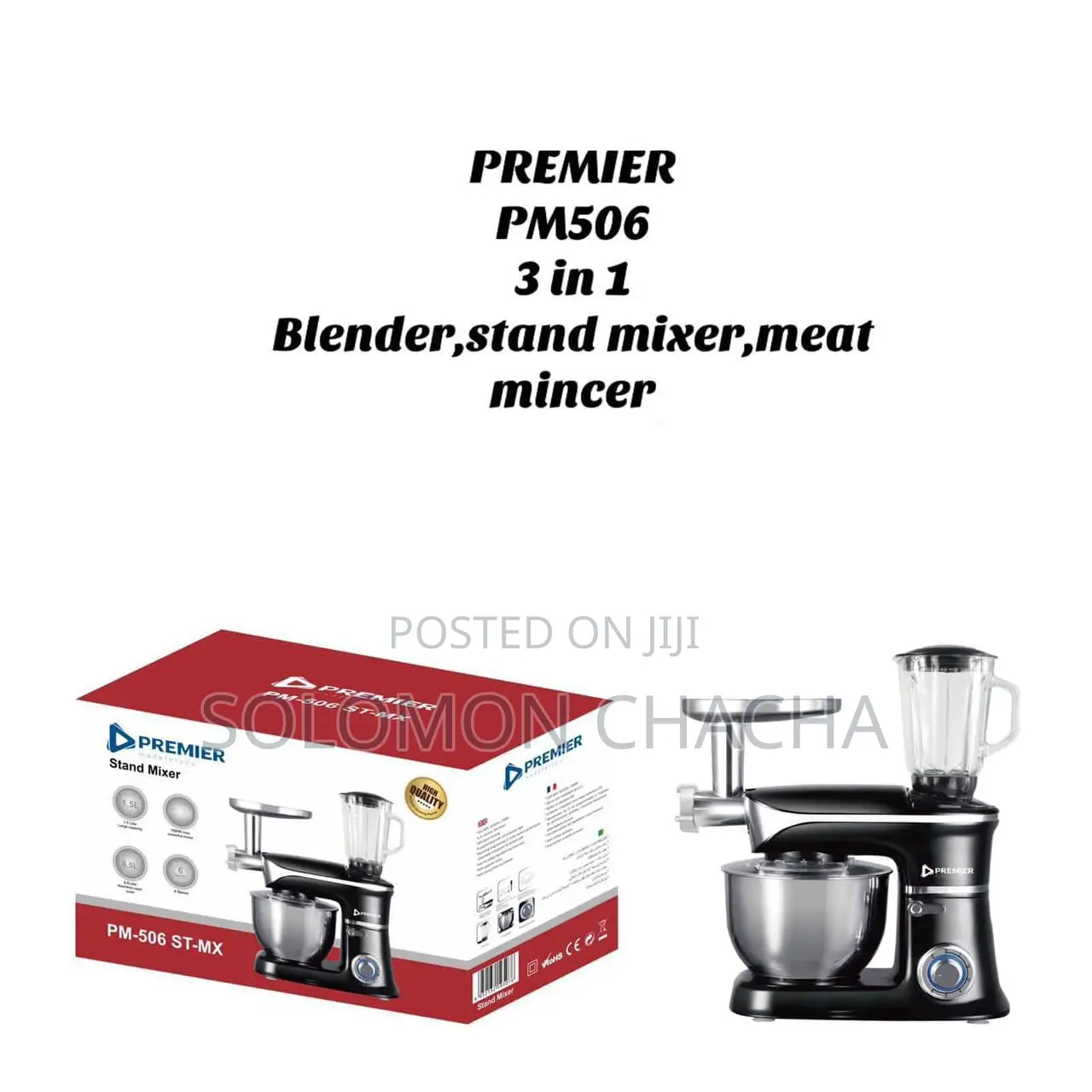 Premier 3 in 1 Blender Stand Mixer Meat Mincer