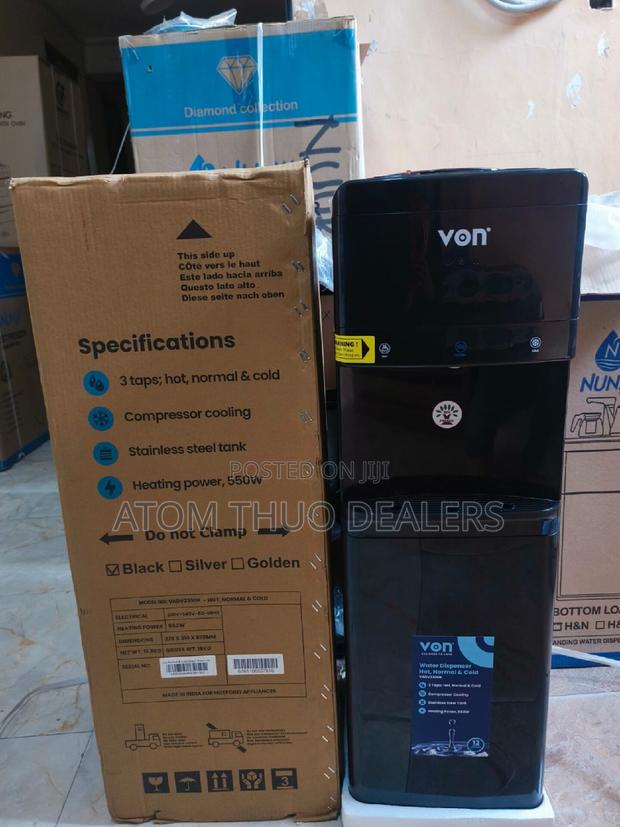 Generic Von 3 Taps Water Dispenser With Compressor - main view