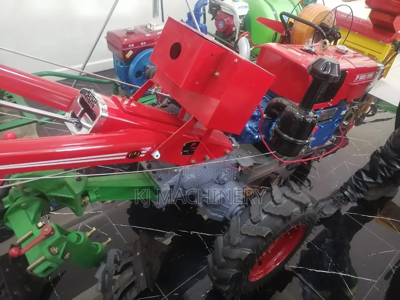 Walking Tractor 16hp Heavy Duty Water-Cooled Engine.