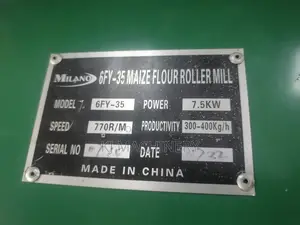 Roller Mill Complete With Motors and Crusher