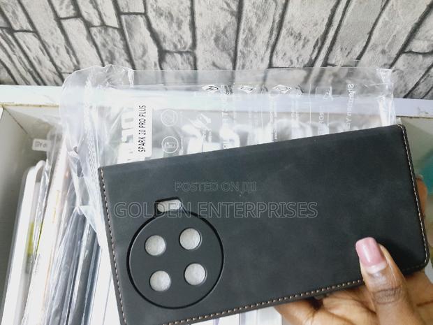 Tecno Spark 20 Pro Plus Leather Flip Cover