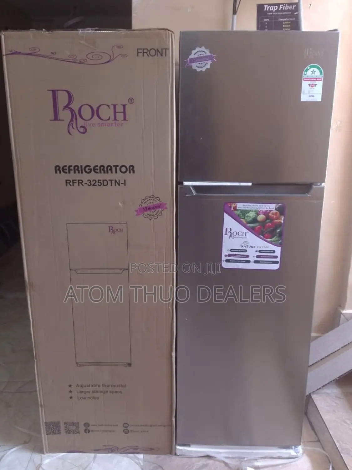 Brand New Roch RFR-325DTN-I 251L Double Door Fridge
