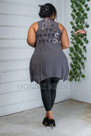 Grey Sleeveless Waterfall