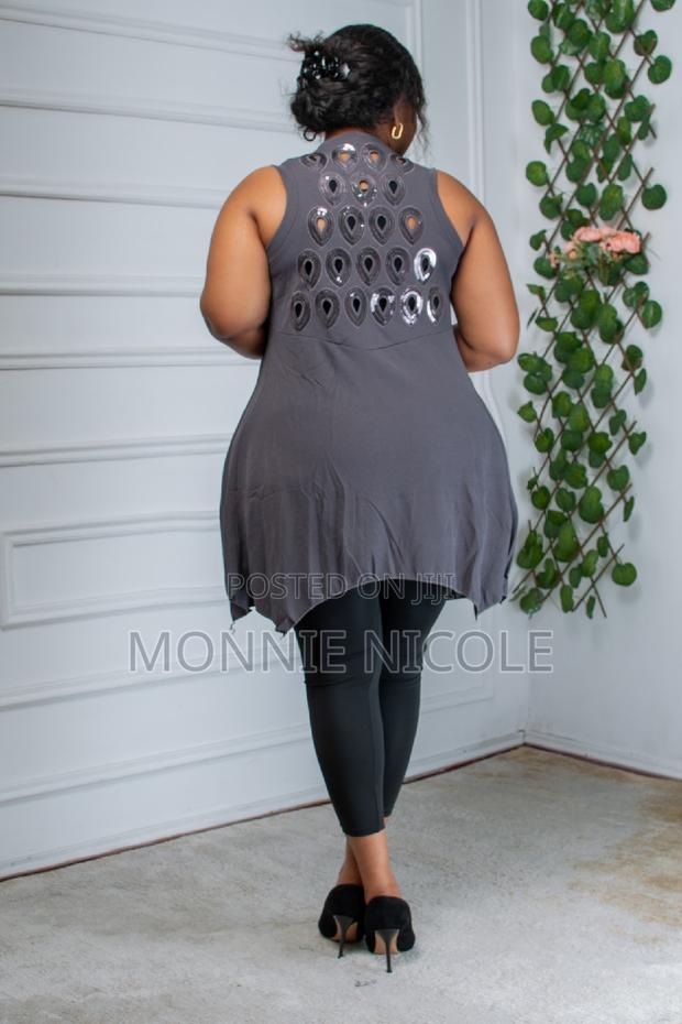 Grey Sleeveless Waterfall - thumbnail 2