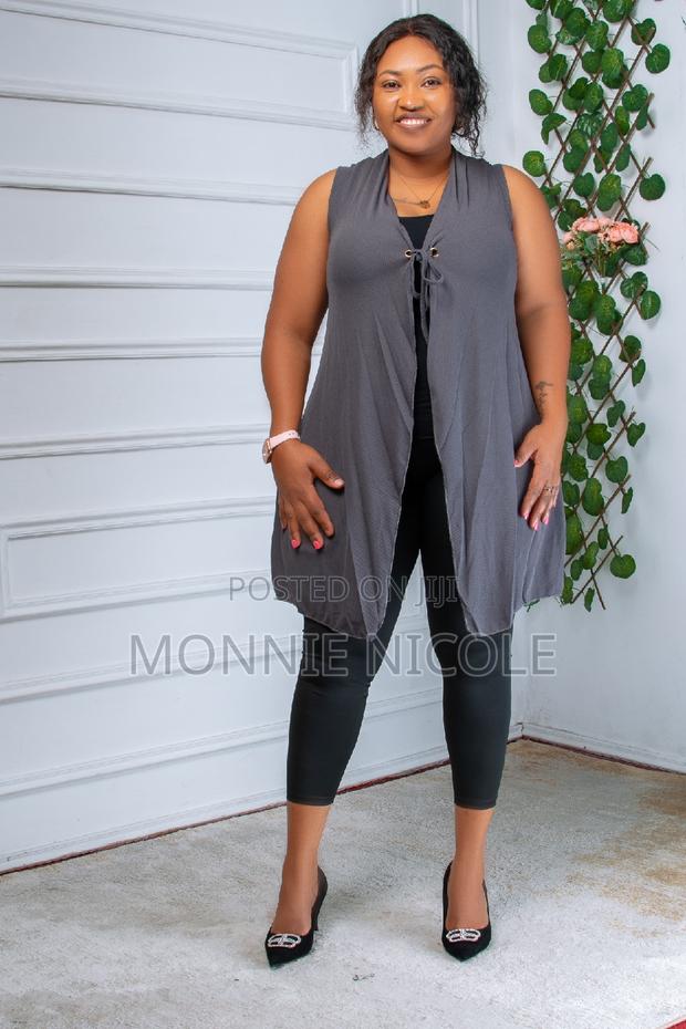 Grey Sleeveless Waterfall - main view