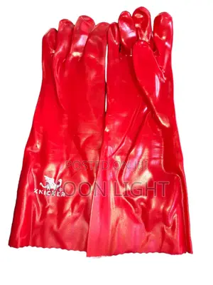 Red PVC Gloves 14" & 16"
