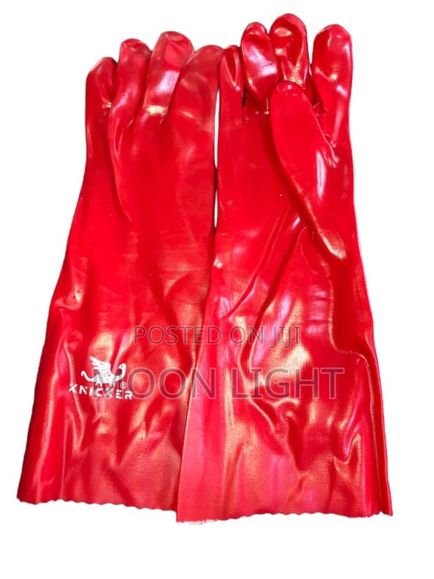 Red PVC Gloves 14" & 16"
