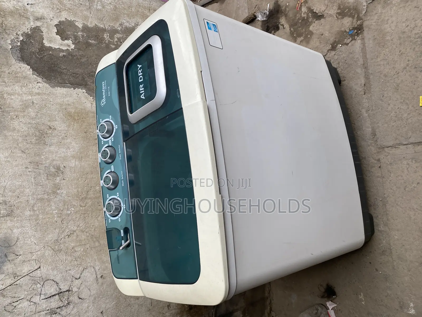 Ramtons 10kg Twin Tub Washing Machine Air Dry