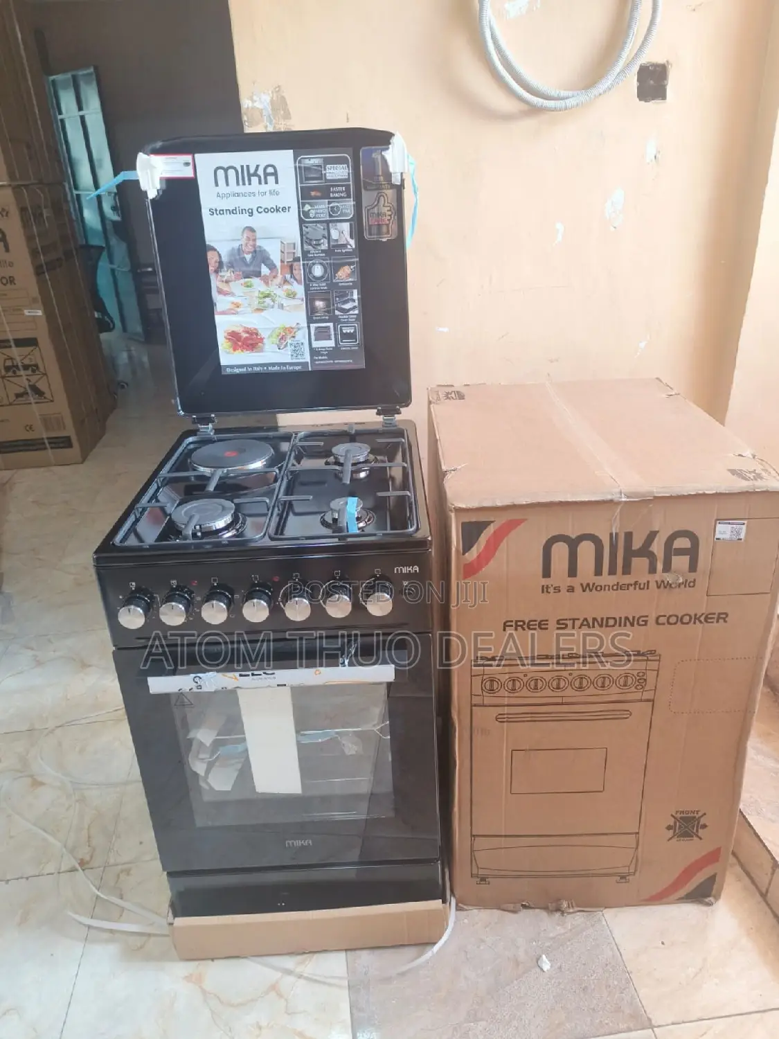 New Mika 50*60 3+1 Standing Cooker With Electric Oven.