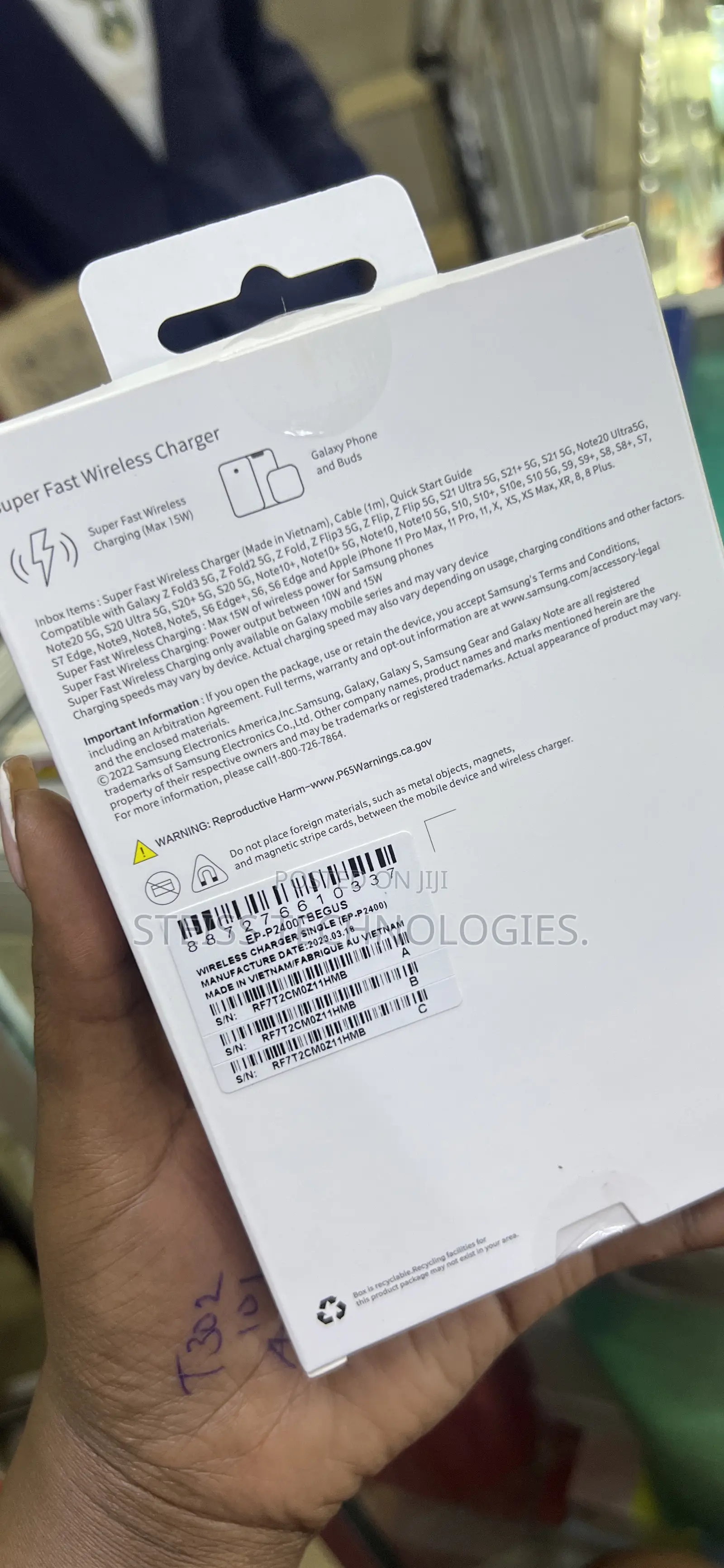 15w Samsung Fast-Wireless Charger.