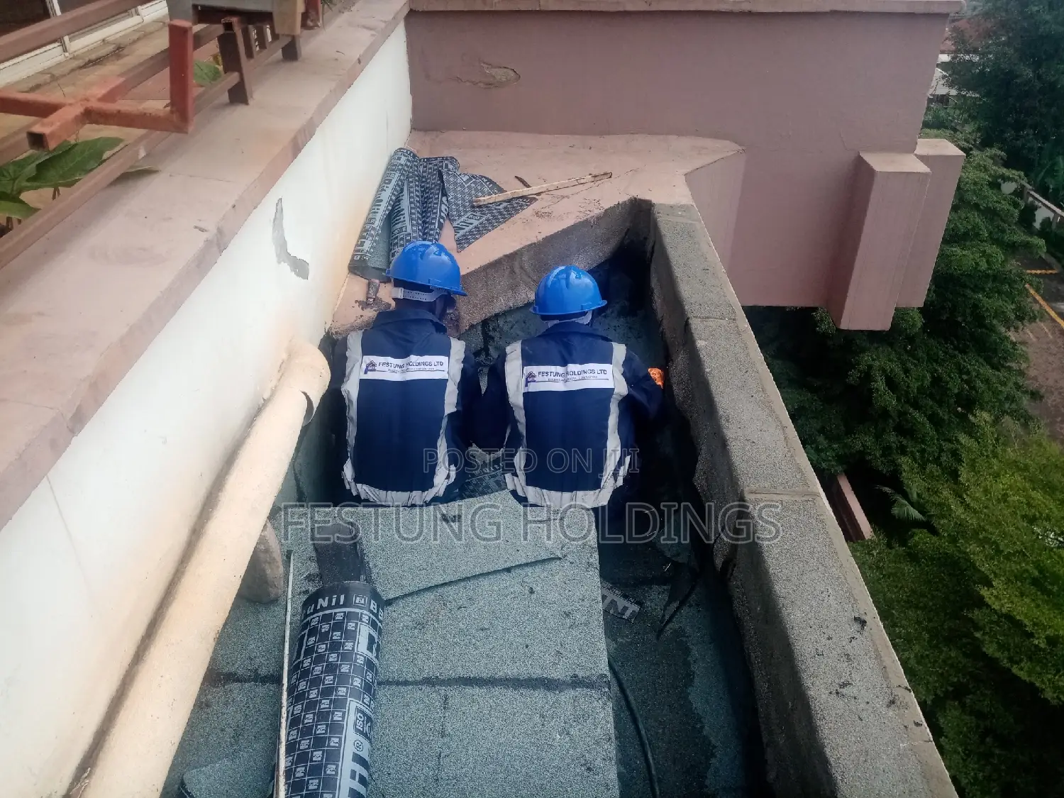Concrete Gutters APP Membrane Renovations and Repairs