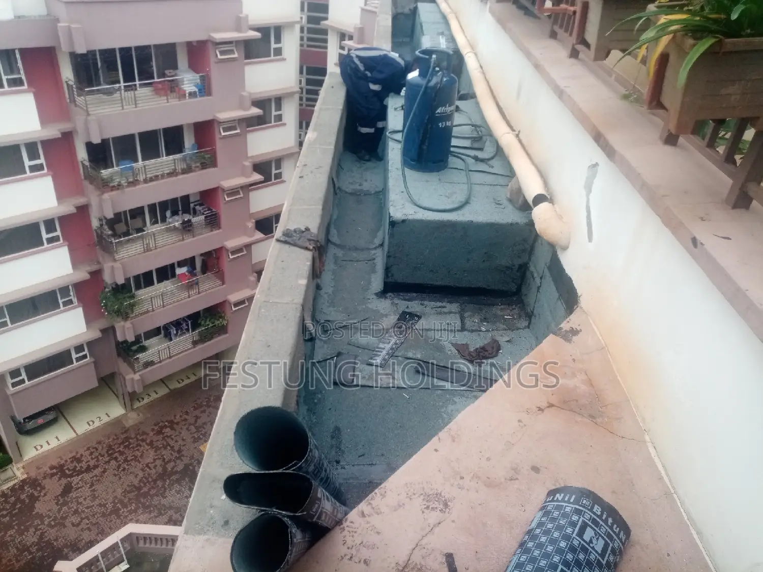 Concrete Gutters APP Membrane Renovations and Repairs