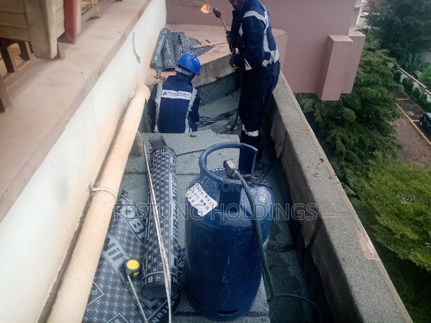 Concrete Gutters APP Membrane Renovations and Repairs