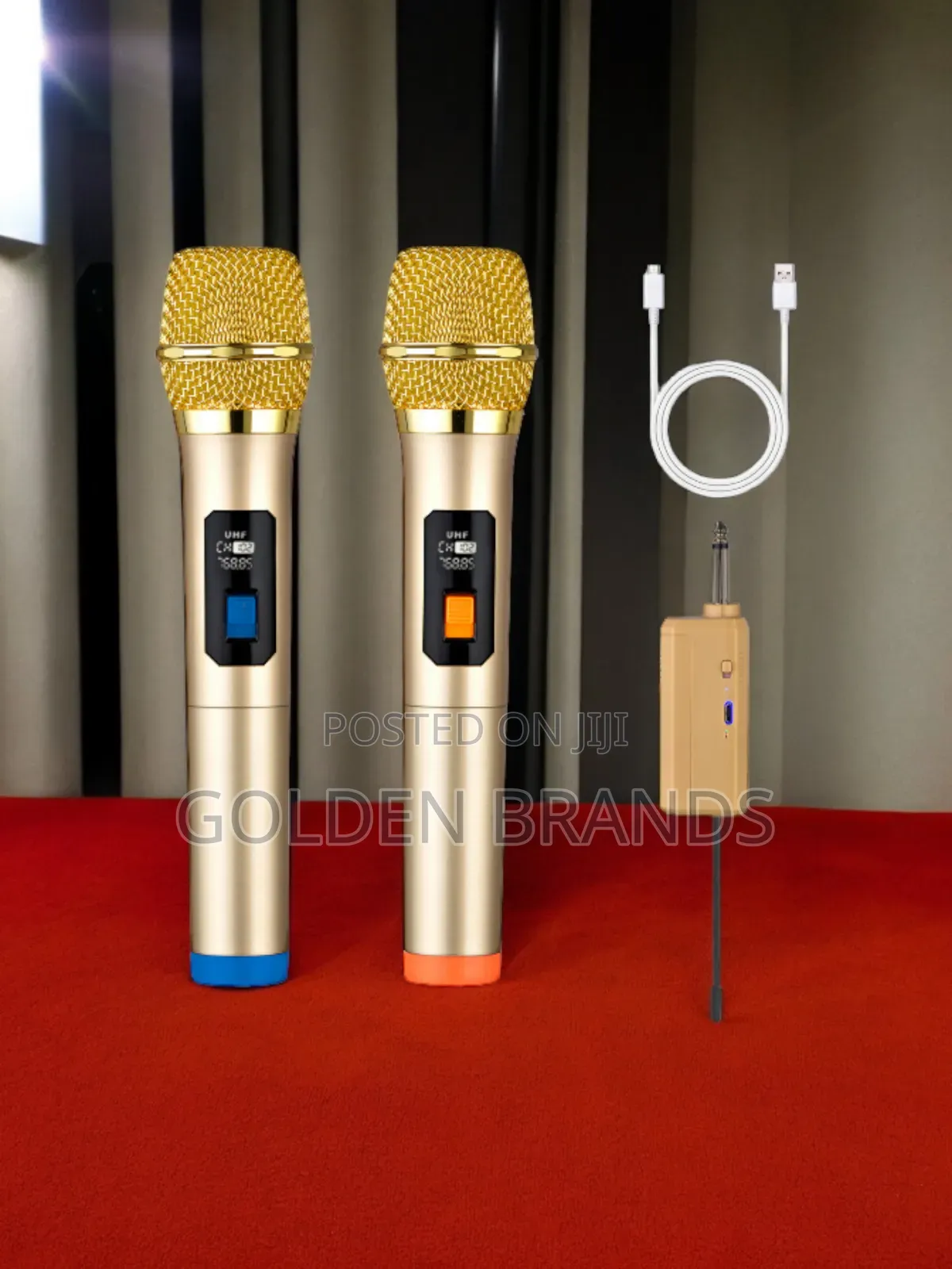 Powerful Wireless Microphone 2 PCS + Rechargeable Receiver