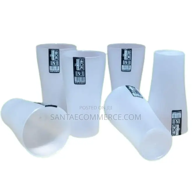 6 PCS Clear Reusable Plastic Tumbler Dispenser Cups