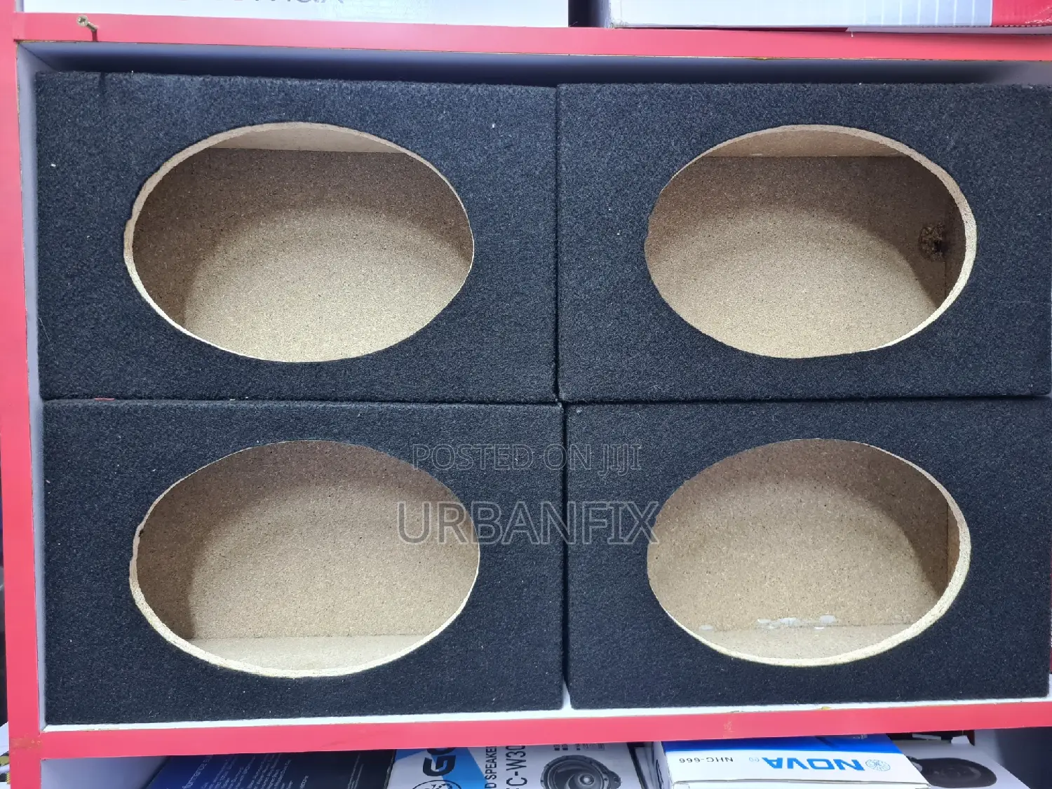 Quality MDF 6 by 9 Oval Midrange Cabinets - A Pair