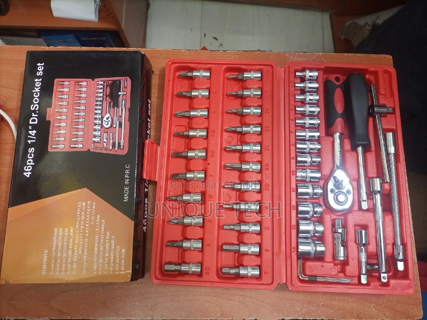 46 Pieces 1/4 " Socket Set