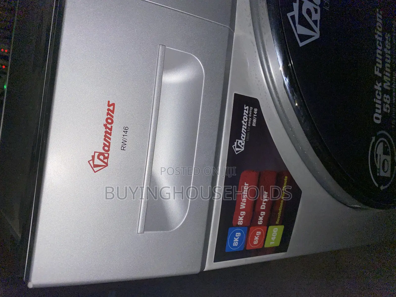 Ramtons 8kg/6kg Wash/Dry Machine