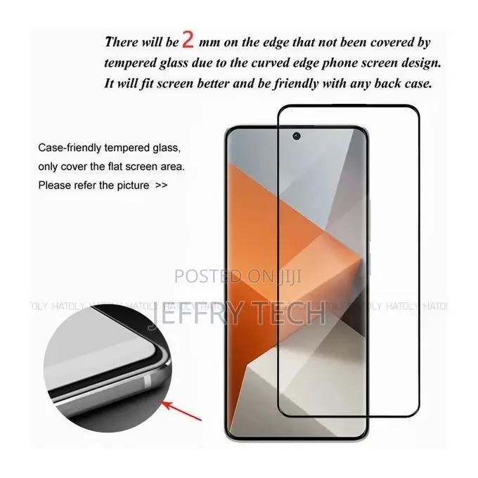 Redmi Note 13 Pro Plus Screen Protection Full Glue Curved 5g