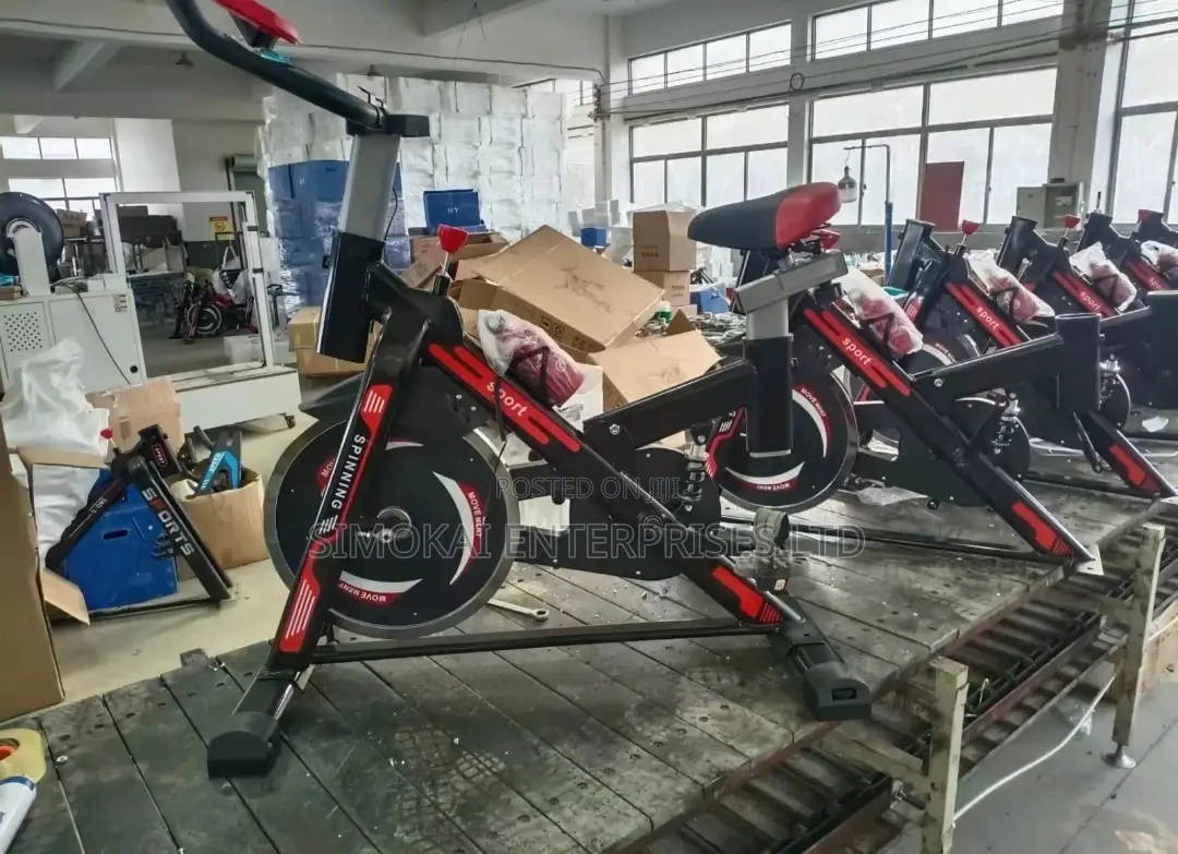 Blue/ Red Sport Spin Bike
