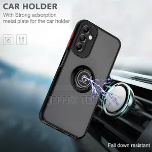 Galaxy A14 5G Case With Ring Holder Kickstand Matte Back Sof