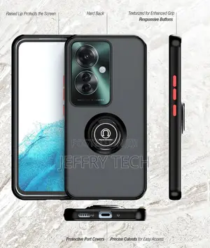Oppo Reno11 F 5G / Reno 11F 5G Case With Ring Holder, PC +TP