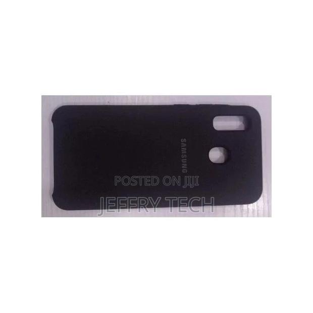Samsung Galaxy A30/A20 Silicone Back Case Black - main view