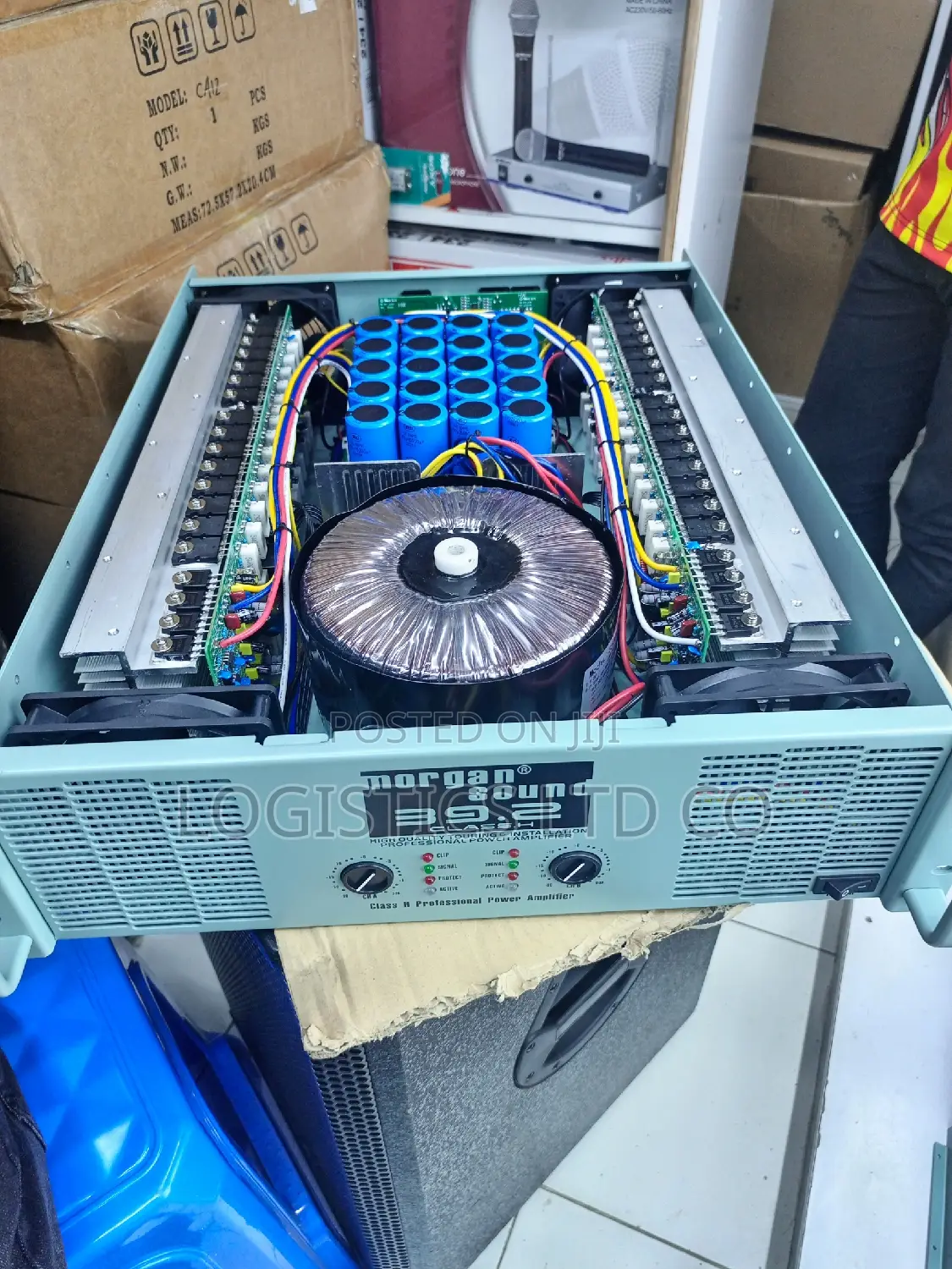 Heavy Duty Morgan Sound 39.2 Power Amplifier 60 Transistors