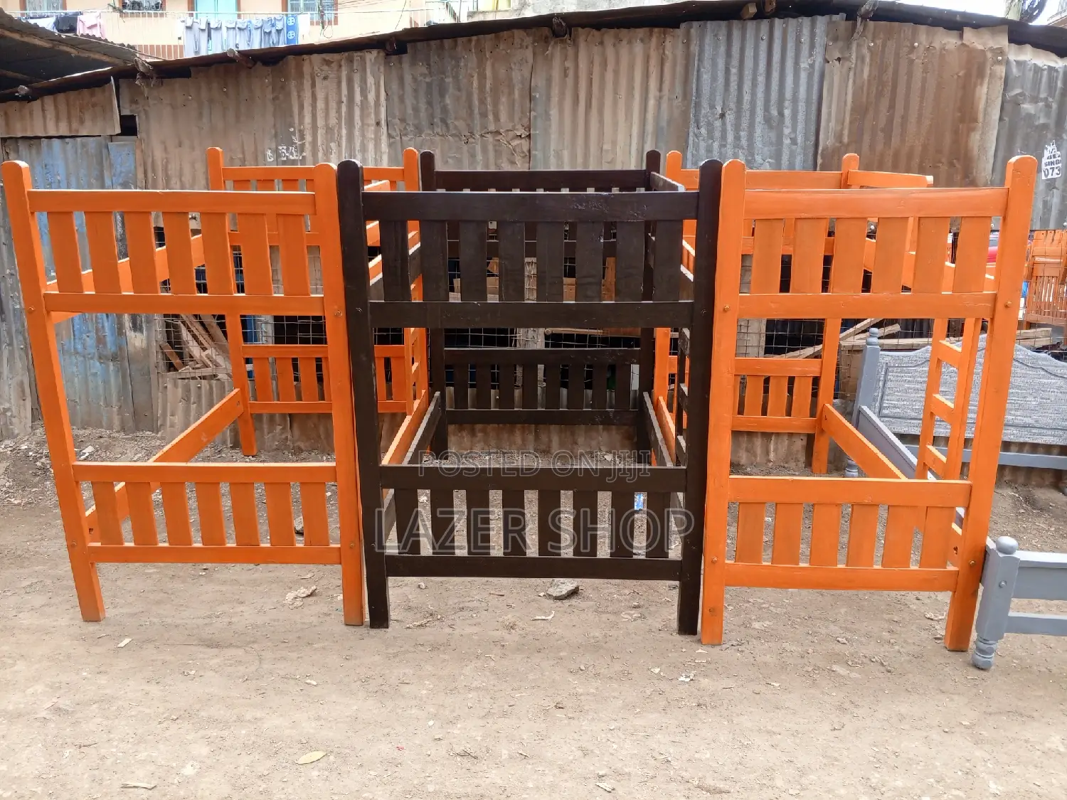 Hardwood Twin Beds