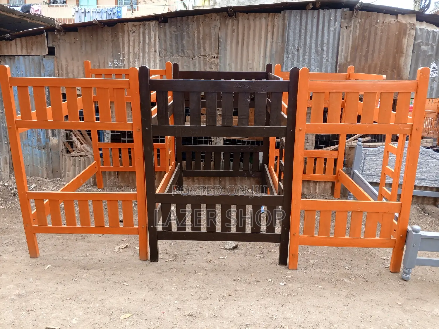 Hardwood Twin Beds