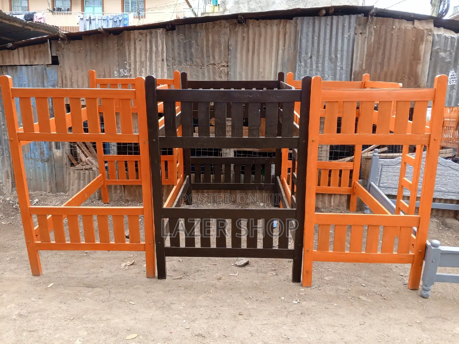 Hardwood Twin Beds