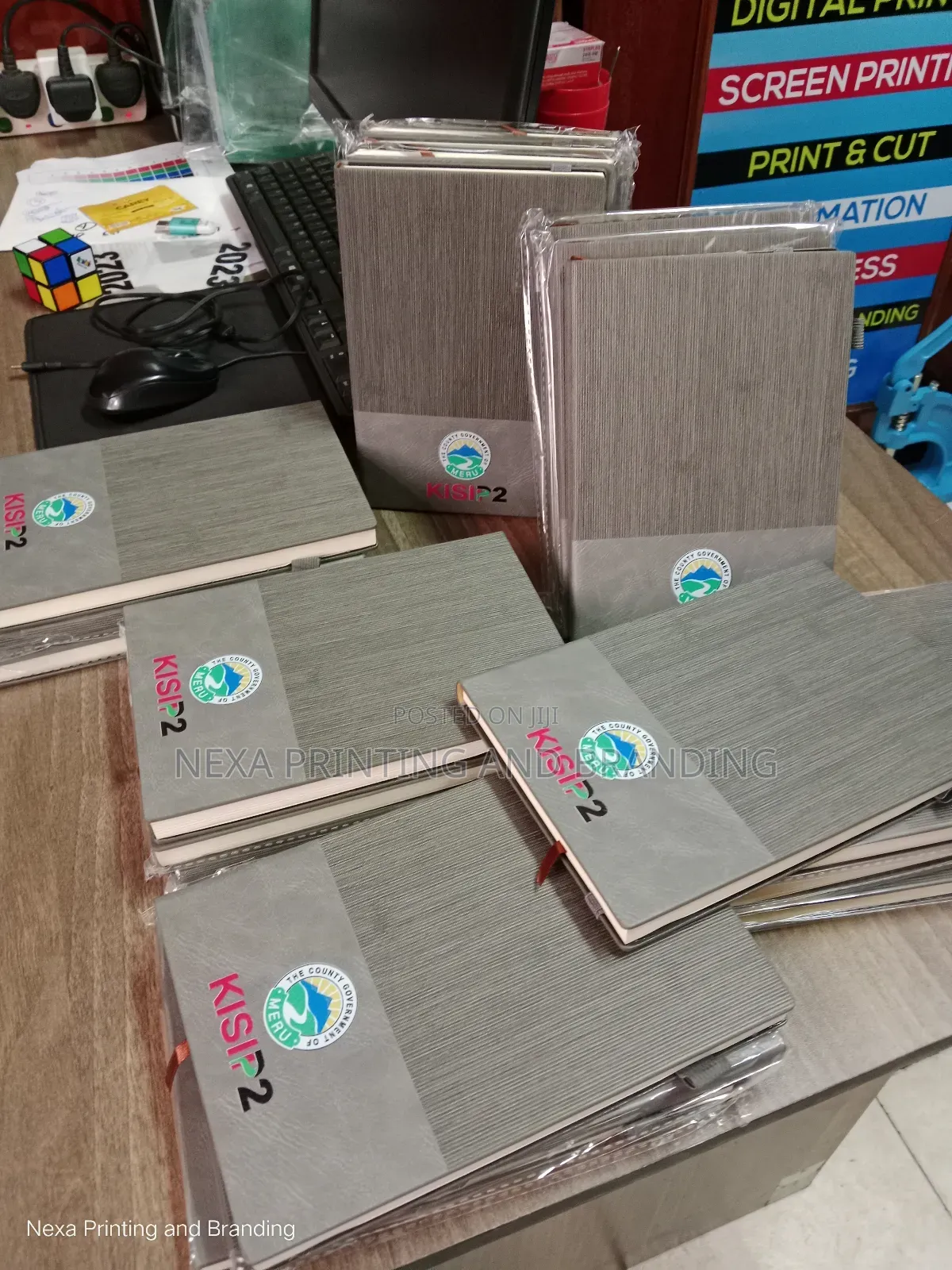 Normal Strapped Hard Cover Notebooks Branding
