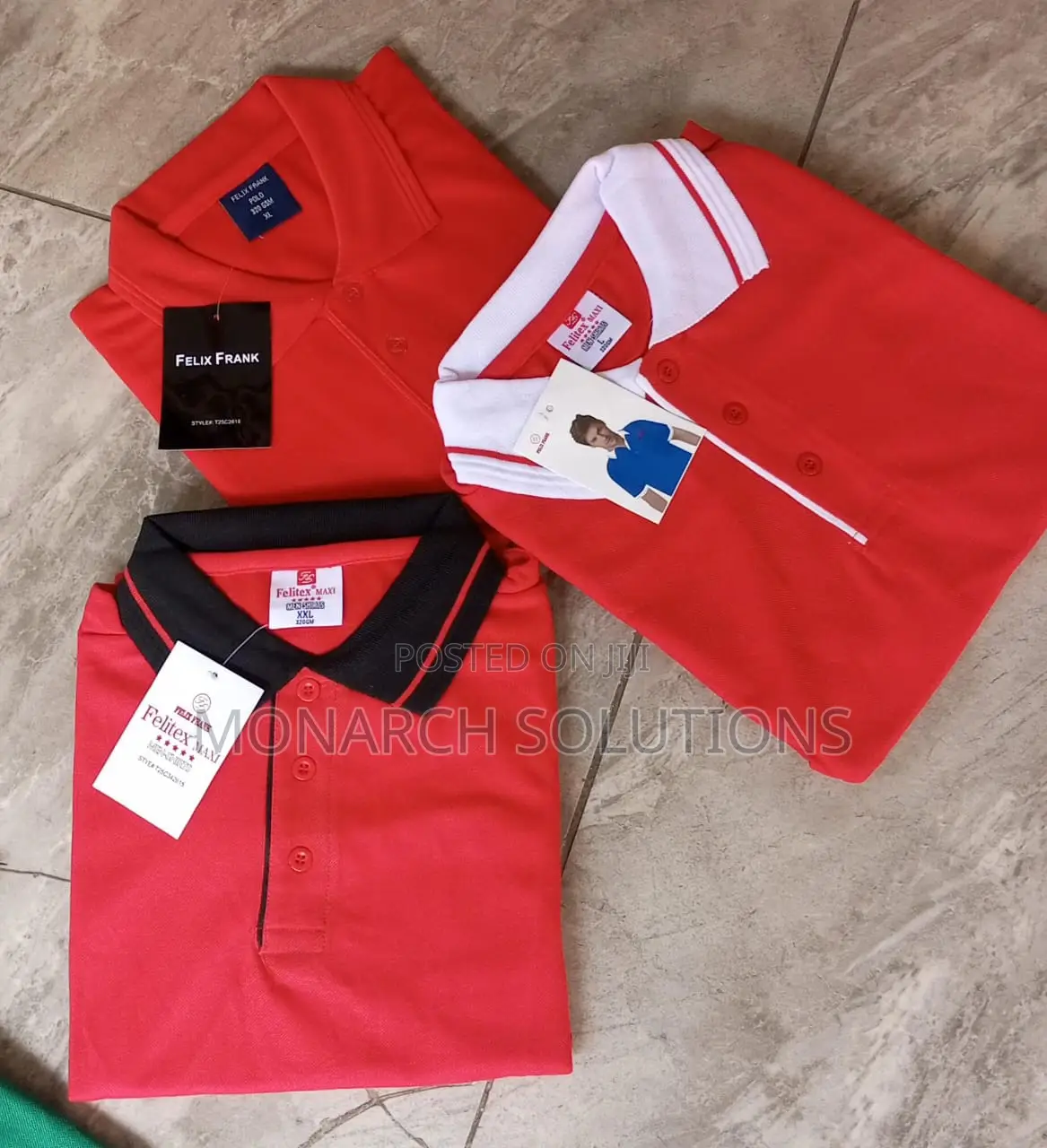 Red White, Red Black Polos