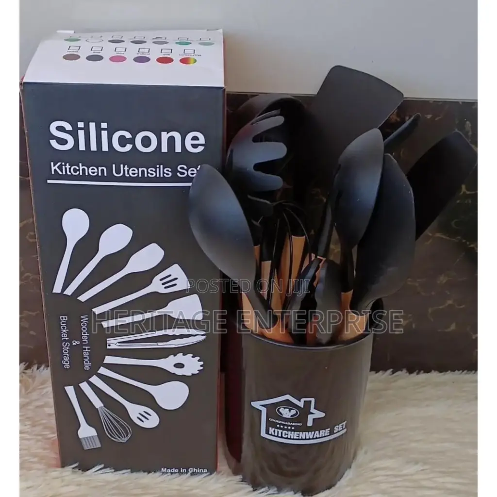 Silicone Spoon Kitchen 12pcs Spoon Set ,