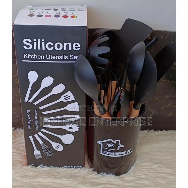 Silicone Spoon,Kitchen 12pcs Spoons