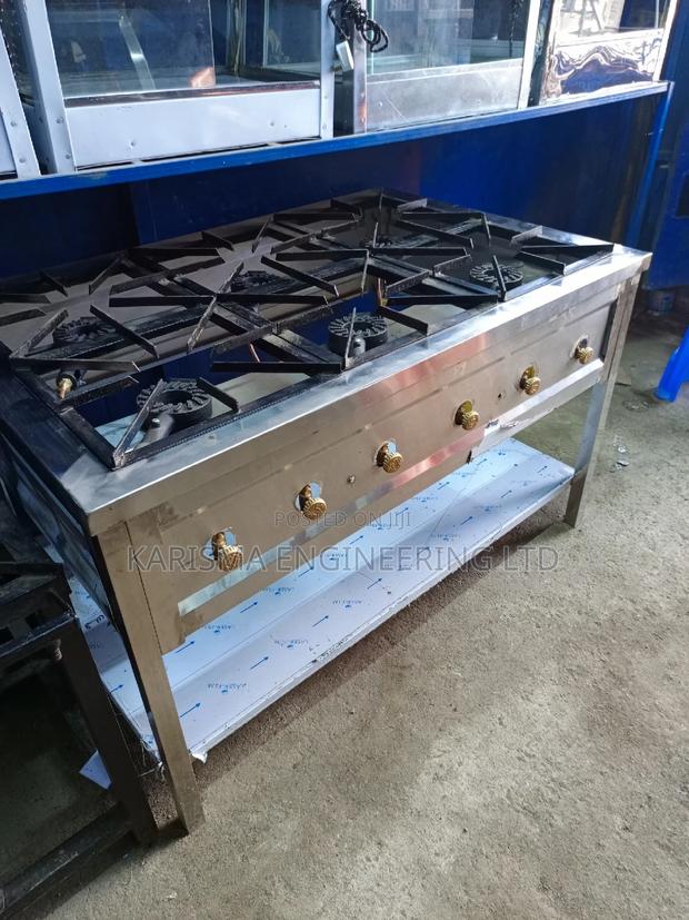 Stainless Steel Six Burner