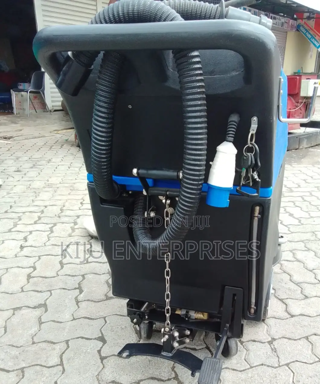 Multipurpose Blue Floor Scrubber