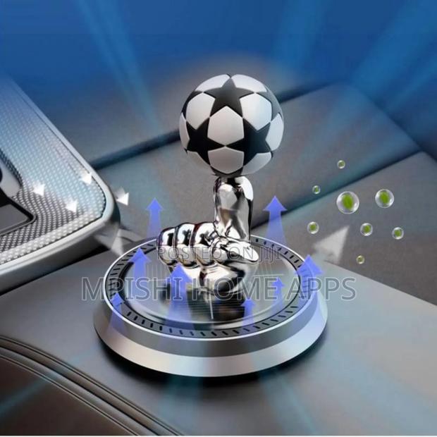 Solar Rotating Finger Football Car Air Freshener