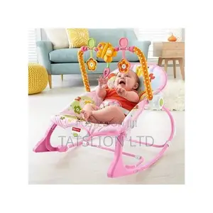 Trendy 2 in 1 Toddler Portable Baby Rocker-Pink