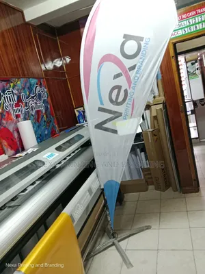 Outdoor Printed Teardrops With Stands