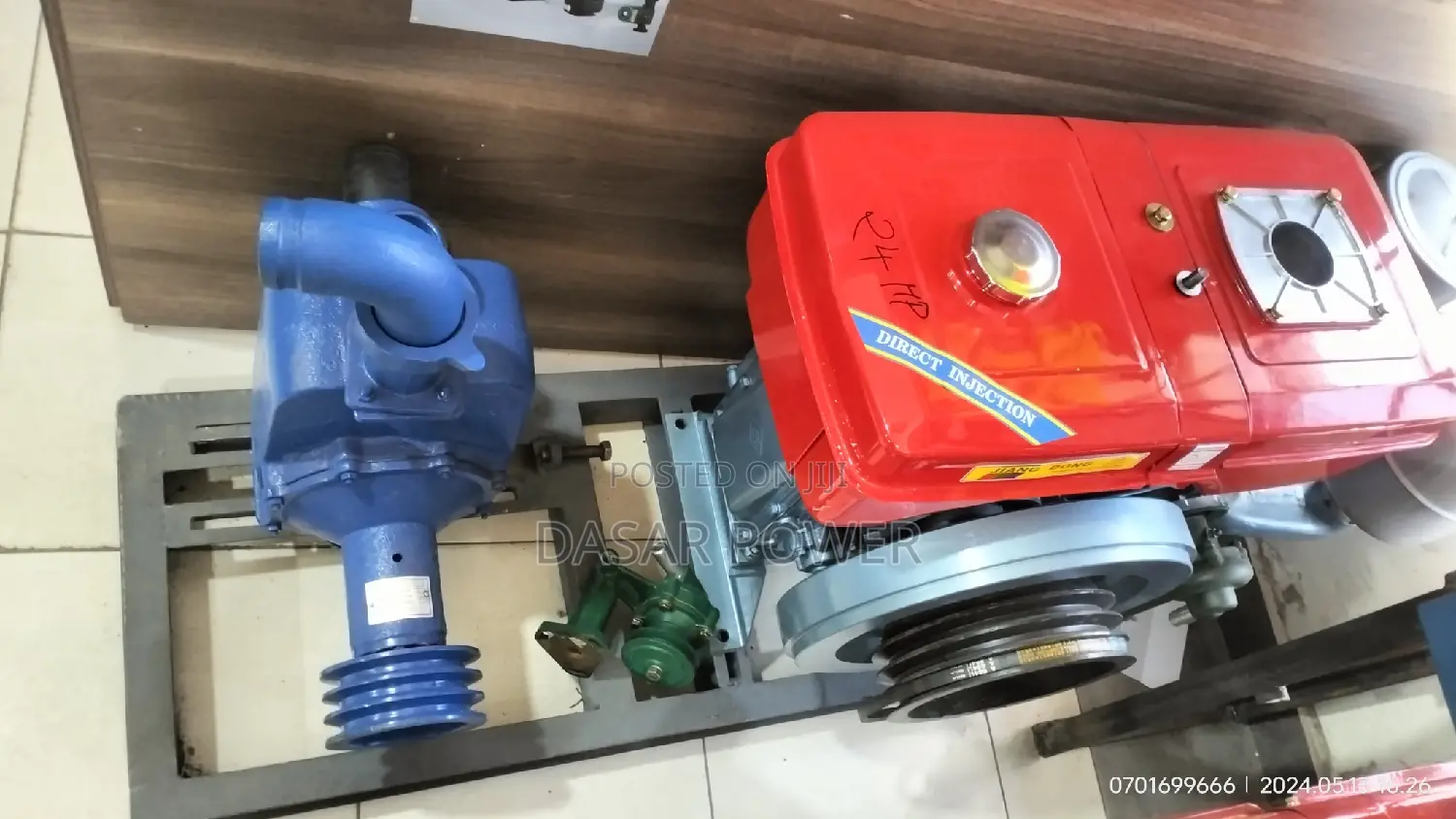 24hp Jiang Dong Water Pump.