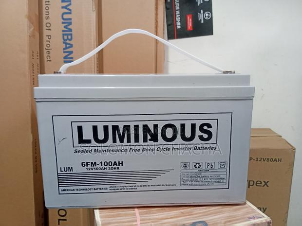 Luminous 100ah 12v Solar Battery - main view