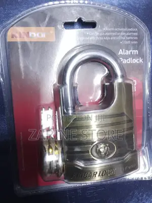Alarm Padlock Kinbar. Alarm Can Be Activated and Deactivated