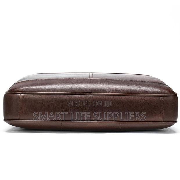 Leather Shoulder Coffee Brown Bag - thumbnail 4