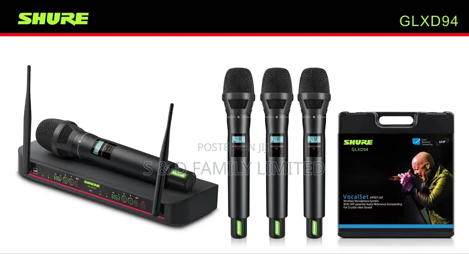 Shure GLXD94 Wireless Microphone 4 in 1