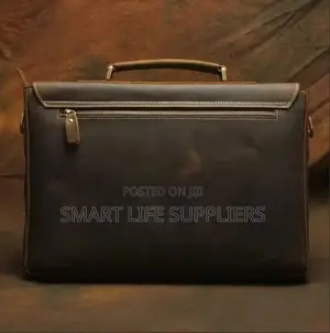16′′ Genuine Leather Hand and Shoulder Laptop Bag