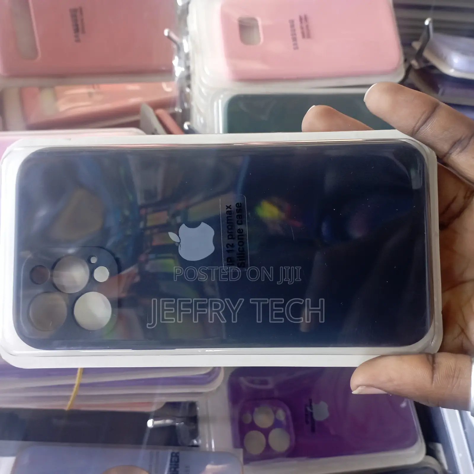 Purple Original Silicone Case for Apple iPhone 12 Pro