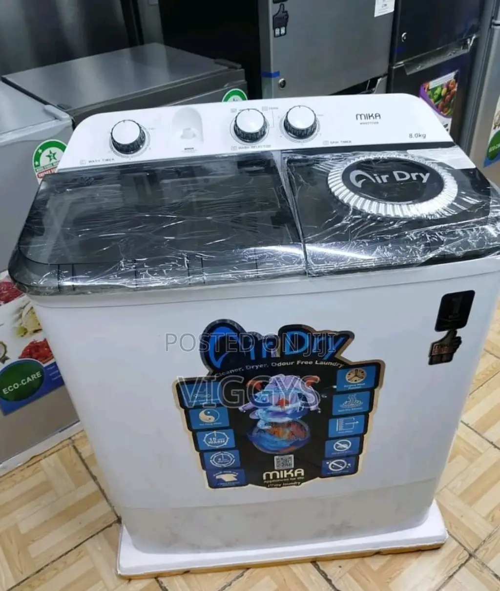 Classic Mika 8kg Twin Tub Washing Machine