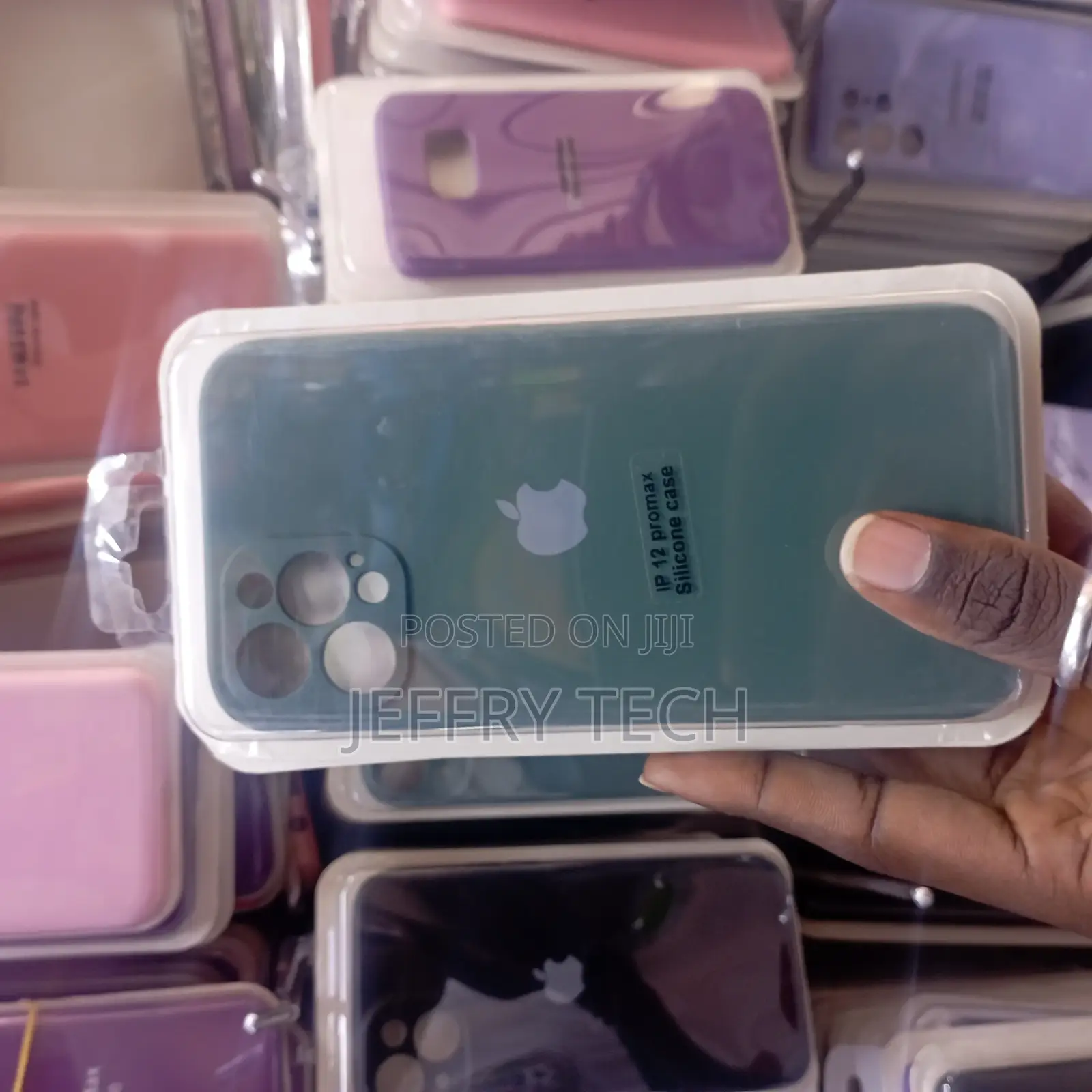 iPhone 12 Pro Max Midnight Green Silicon Casing